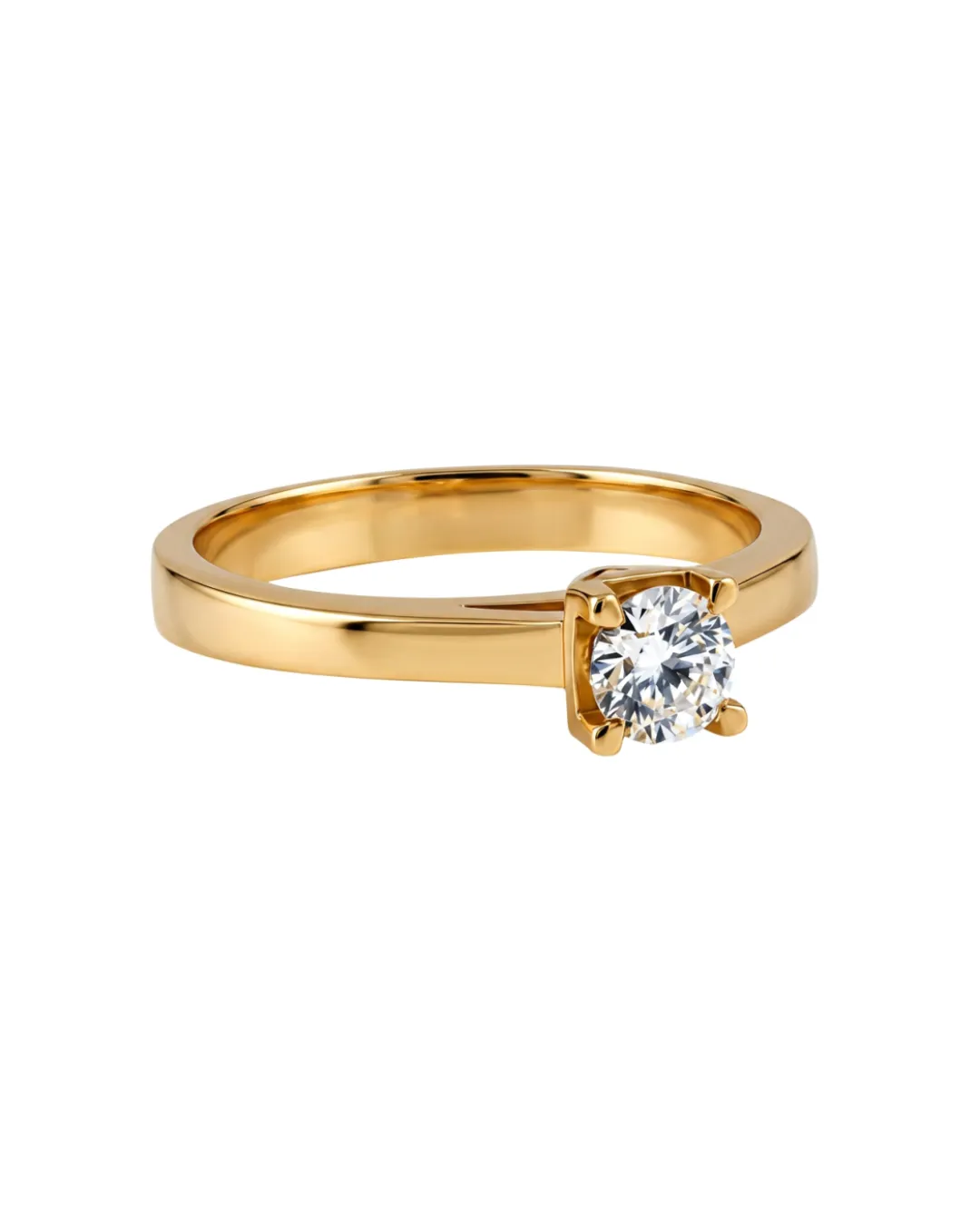 Solitario Reno Preziosi in oro bianco 18kt con diamante da 0,31 carati — vista 2