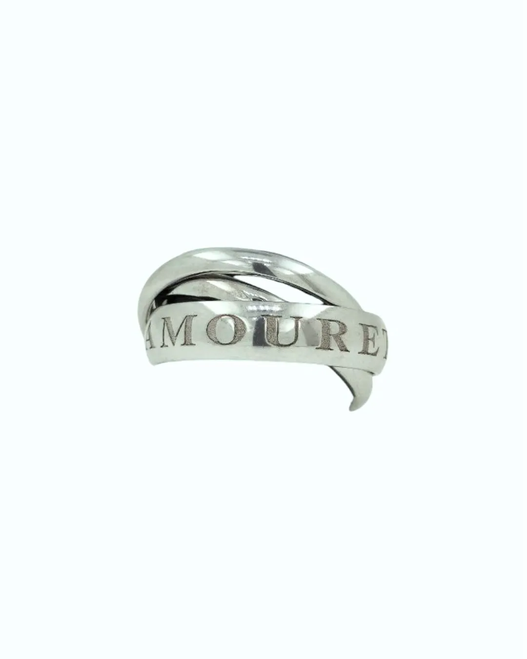 Anello Cartier Or Amour Et Trinity in oro bianco 18kt, foto 3 di 7