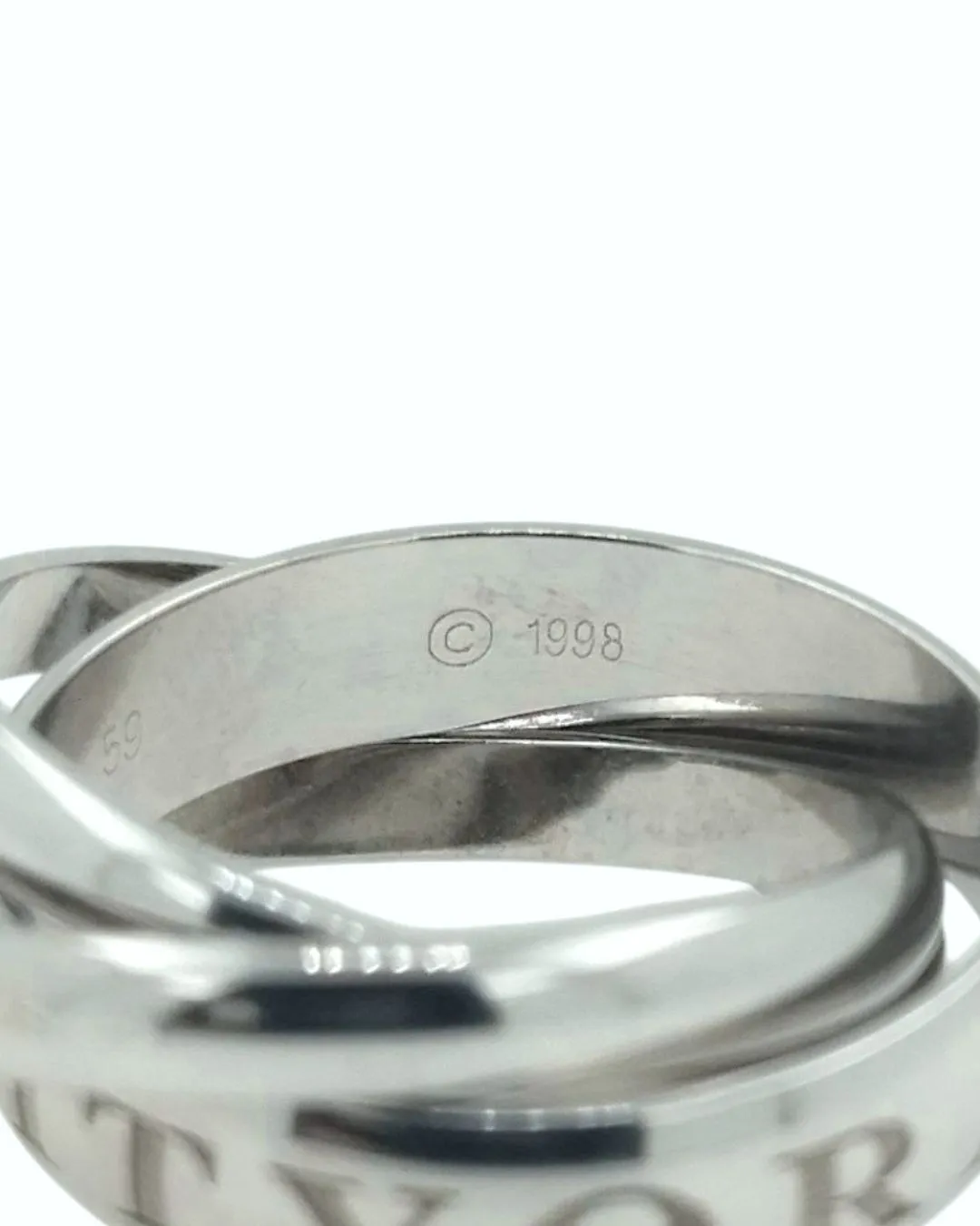 Anello Cartier Or Amour Et Trinity in oro bianco 18kt, foto 7 di 7