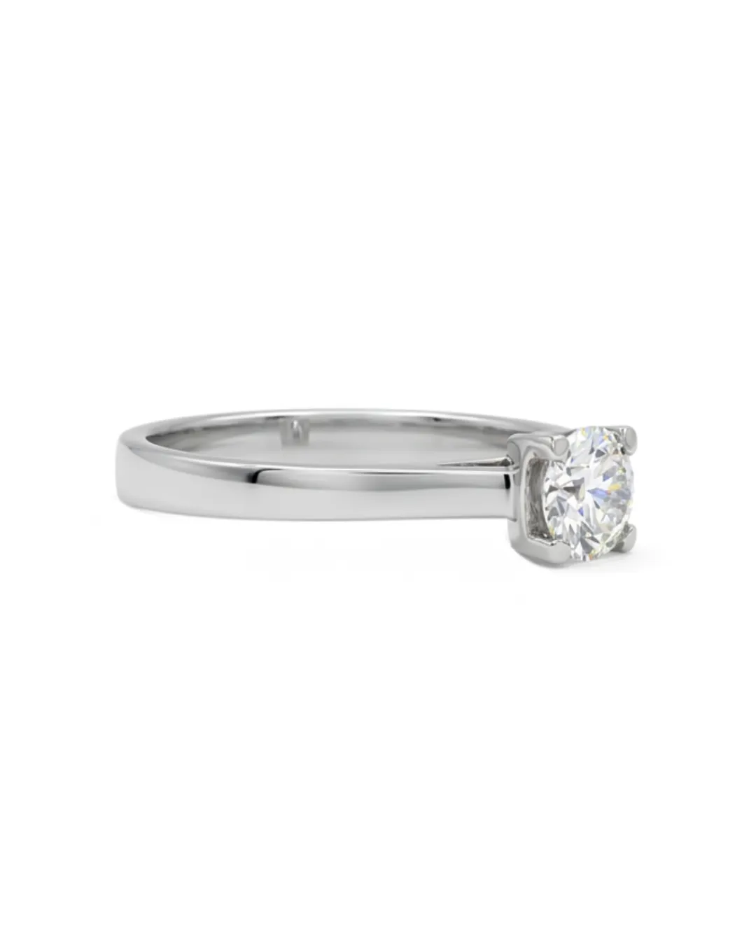 Solitario Reno Preziosi in oro bianco 18kt con diamante da 0,27 carati — vista 2
